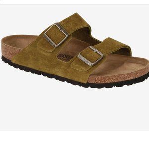 Birkenstock Men's Arizona Desert Buck Nubuck Sandals. TEA Color. RARE.